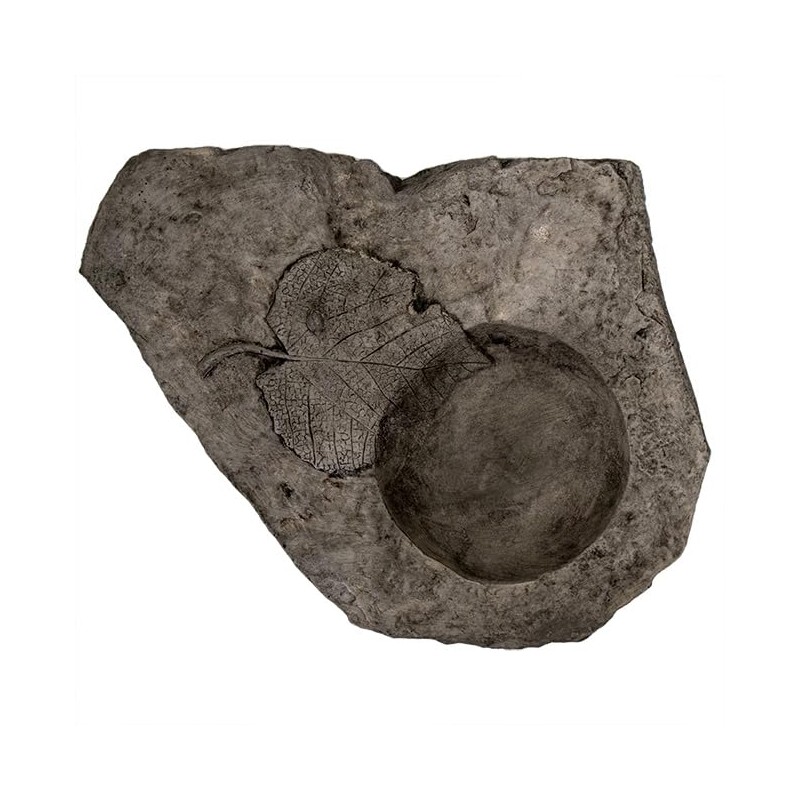 Athens Slate Leaf Bird Bath or Feeder, Pre Aged