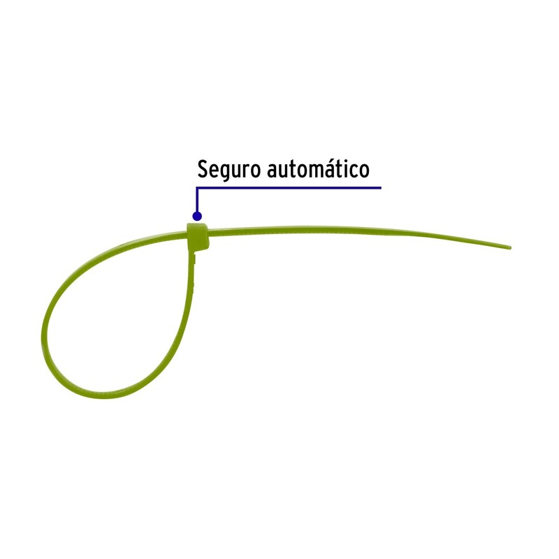 Volteck Cincho plástico verde 40 lb, 15 cm bolsa con