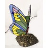 HUIMEIJU Tiffany lamp Butterfly Blue Glass HMJ8060 Stained Glass Style
