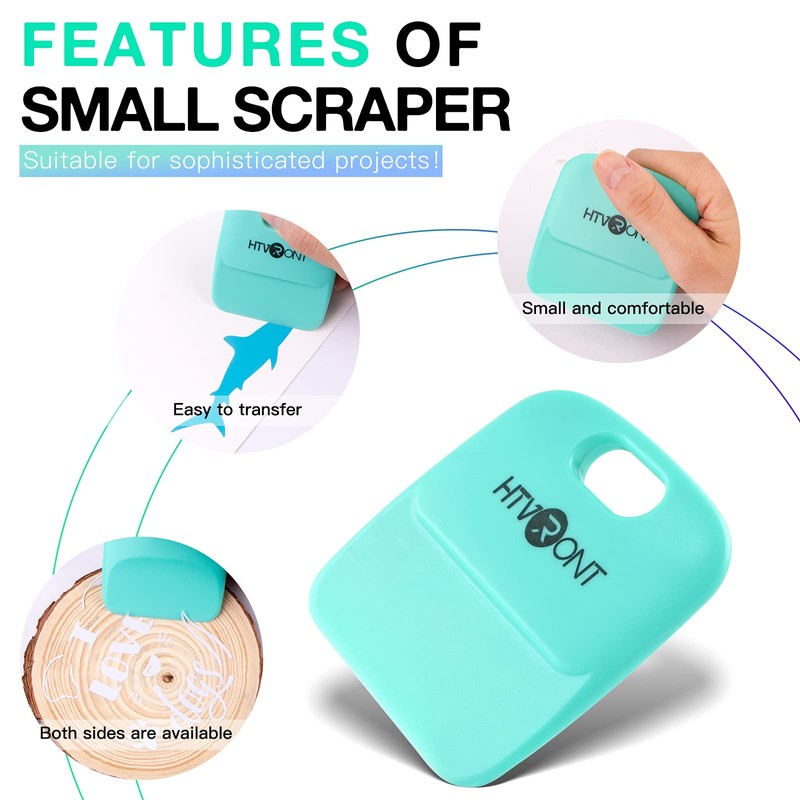 HTVRONT Vinyl Scraper - 2Pack Scraper Tools for Vinyl, Craft