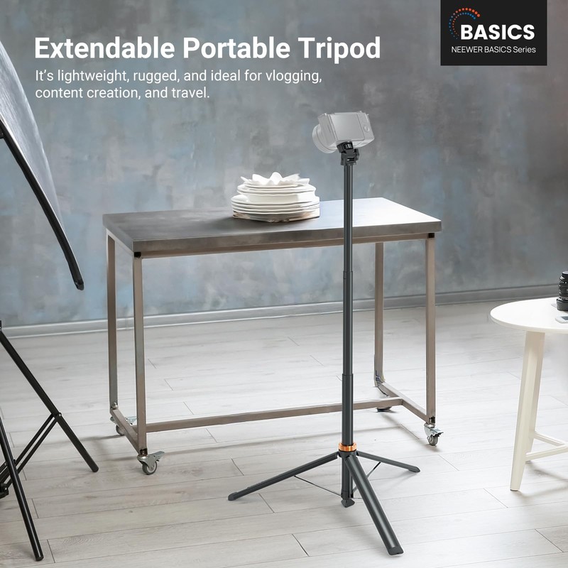 NEEWER Basics Photography Light Stand, 81" Extendable Metal Portable Adjustable