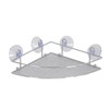 MSV, shelving unit, corner shower basket with suction cups, chrome