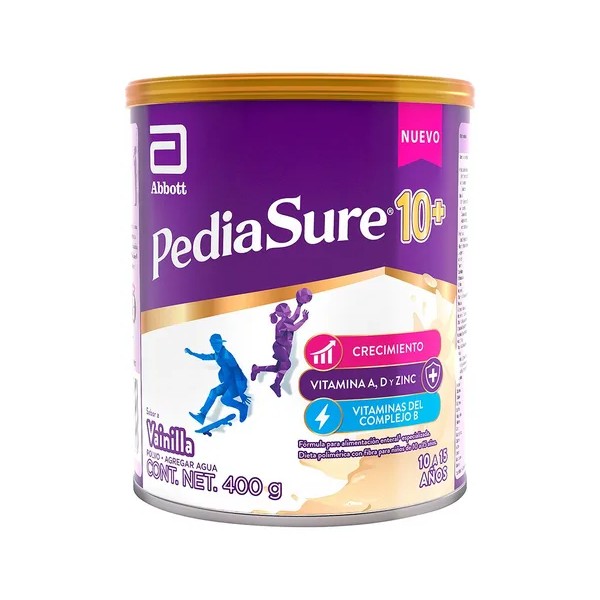 Pediasure 10+ Vainilla, 400 G Alimentación De 10 A 15