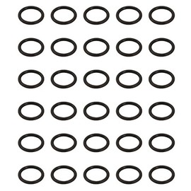 sourcing map Pack of 30 O Ring Sealing Rings Rubber Seal 16.5 mm AD 12.5 mm ID 2 mm Nitrile Rubber NBR Washer Seal Kit for Sealing Elements Tap Connector Repair Car