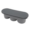 Hollow Cylinder Ice Cube Tray Quick Release Silicone High Low