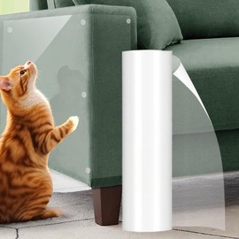 Anti Scratch Furniture Protector 5.9x118.11inch Deterrent Tape from Dog Scratching Furniture Couch Sofa Mattress Door Bed (15x300cm)