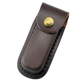1Pc Multitool Leather Knife Sheath for Pocket Folding Knife Holder Belt Loop Small Case Carrying Pouch Belt Sheath Knife Holster Fit for 4.33 * 1.38"