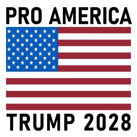 Pro America Flag Trump 2028 Sticker Fun 4x4 President Trump 3rd Term Sticker