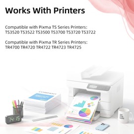 276XL Color Ink Cartridges (2 Pack) Replacement for Canon CL 276 XL CL276XL CL276 Work with Cannon Pixma TS3522 TR4720 TS3500 TS3520 TR4700 TS3700 TS3720 TS3722 TR4722 TR4723 TR4725 Printer