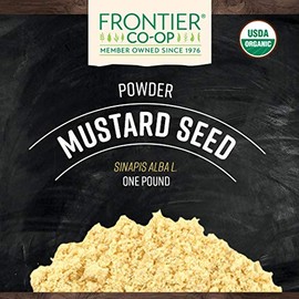Frontier Mustard Seed, Yellow Mustard Powder Certified Organic, 16 Ounce Bag