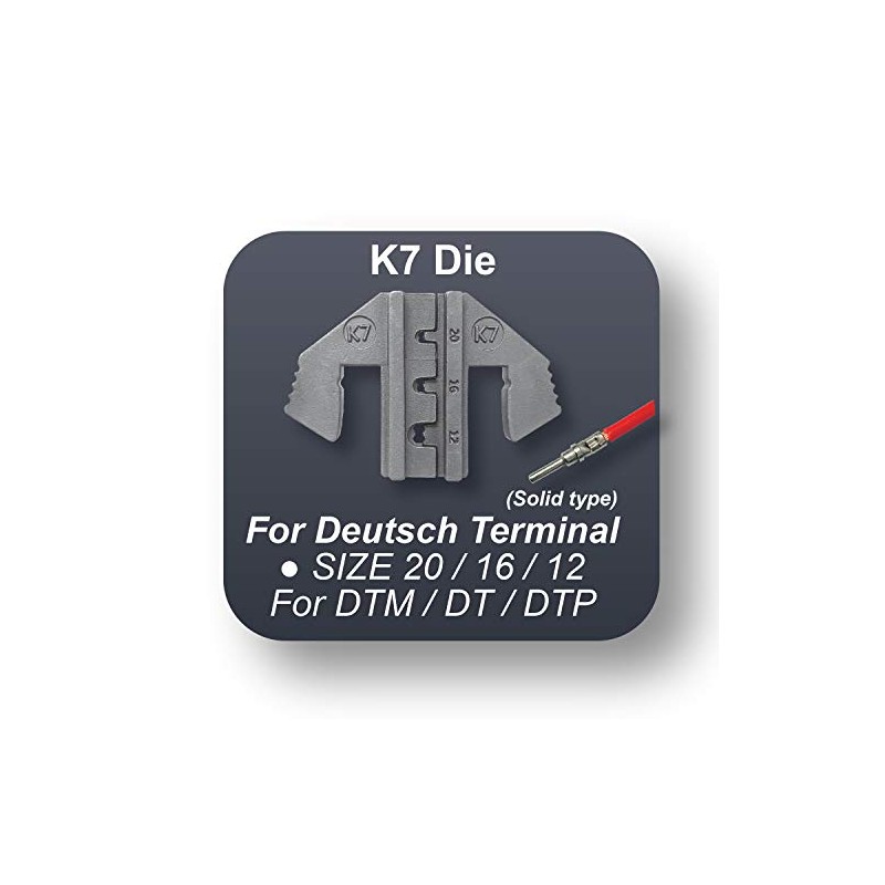Crimping Tool Die - K7 Die for Deutsch Terminal Size