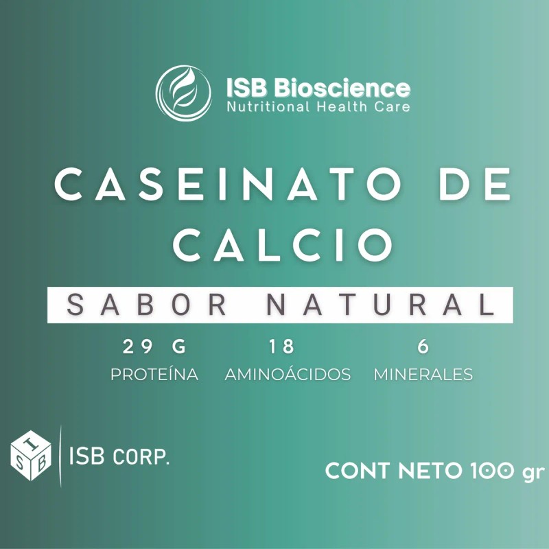 5 Pack Caseinato De Calcio 100 Gr C/u Natural Natural