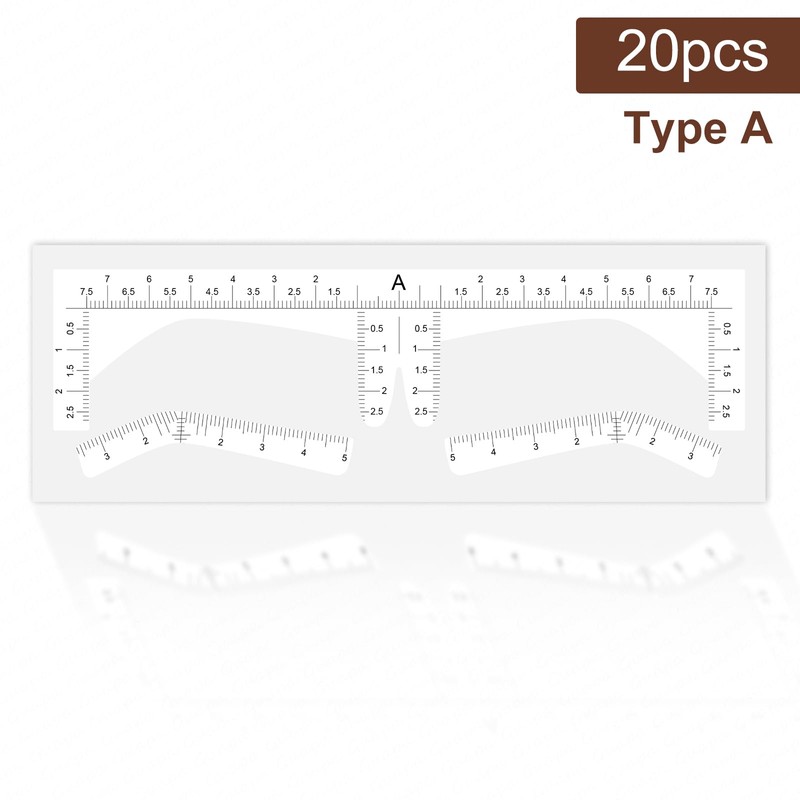 Guapa Brow Stencil Kit for Women: Disposable Non-Slip Templates |