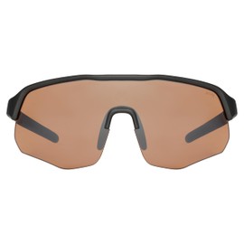 Maxx Bunker Shield Sunglasses – TR90 Frame, High Definition Amber Lens – Sport Wrap Shades for Golf & Tennis – 100% UV Protection