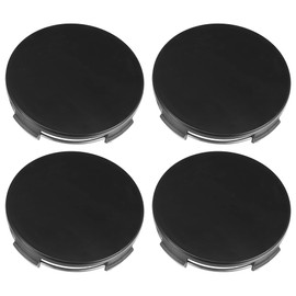 X AUTOHAUX Set of 4 Car 4 Clips Wheel Tyre Hub Caps 65 mm Diameter Black