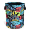 Dinosaur Cartoon Laundry Basket Oxford Cloth Funny Laundry Hamper With