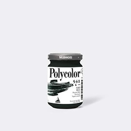 Maimeri Polycolor Vinyl Paints - Mica Black, 140 ml Jar
