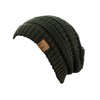 C.C Trendy - Gorro de punto trenzado grueso y suave