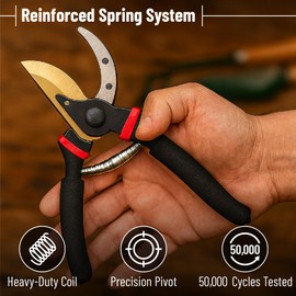 Mr. Pen- Pruning Shears, Garden Shears, 8" Professional, Titanium Blade, Garden Scissors, Gardening Shears