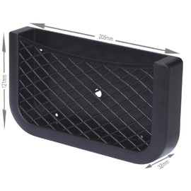 Double Pack Storage Nets Easy to Glue or Screw for Vehicles and Interiors - Size M = 205 x 121 x 32 mm, Size L = 258 x 121 x 32 mm - Universal Use - Easy Installation (2 x 205 x 121 x 32 mm)