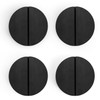 Evionlin Black 2-1/2 inch Drawer Pulls, 8 pcs (Half Round