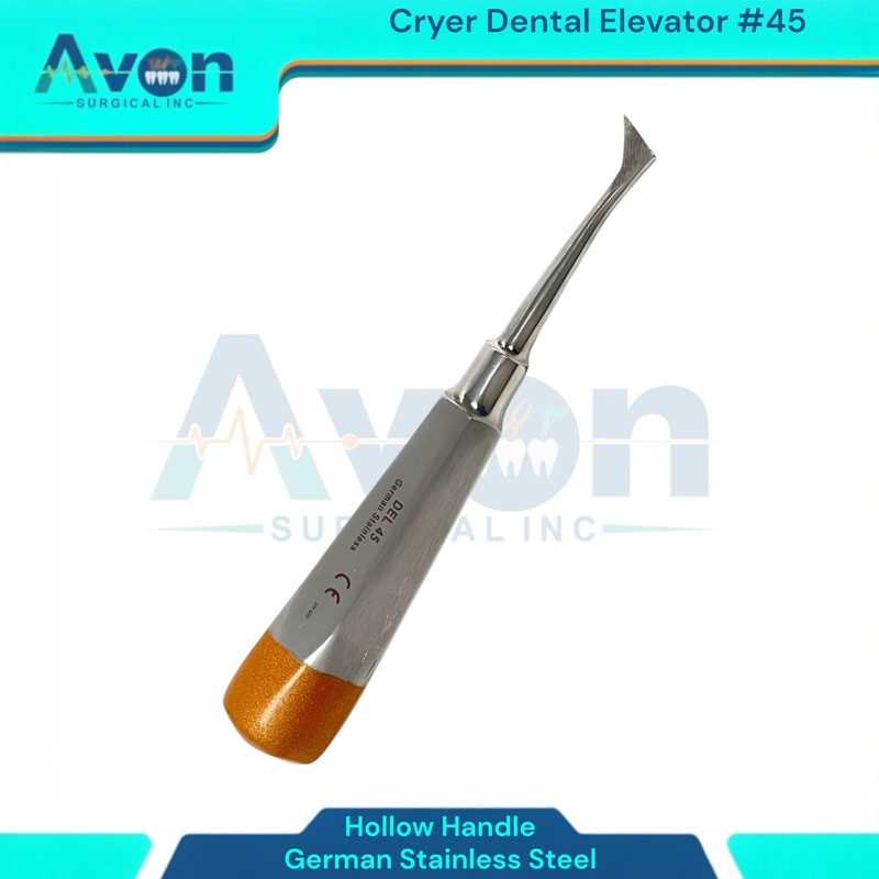 Dental Root Tooth Extraction Elevator Pick #45, German Stainless Steel
