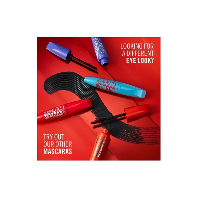 Rimmel Scandal'Eyes Volume On Demand Waterproof Mascara Black
