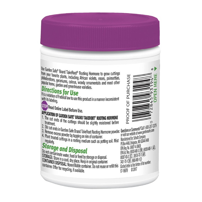 Garden Safe Brand TakeRoot Rooting Hormone, 2 Count, Powder Helps