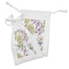 Ambesonne Floral Fabric Pouch Set of 2, Rose Petals Sakura