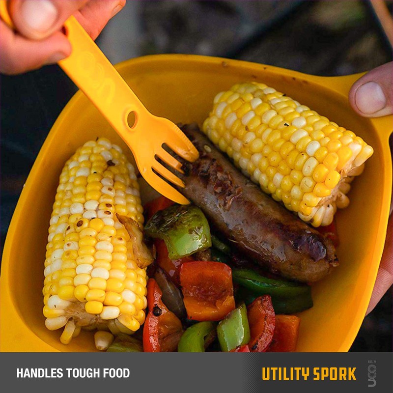 Uco 27012 Outdoor Camping Outdoor Cutlery Utility Spoke 2pac Gold/Sky