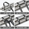 Aroono Heavy Duty Metal Zip Ties-20 inch, 304 Stainless Steel,