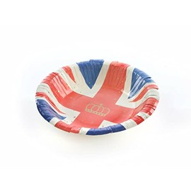 Sparkles Partyware Union Jack Bowl - Pack of 10 Paper Bowls with Union Jack Flag - Perfect for Jubilee King's Coronation Street Parties Celebrations