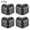 sourcing map 4 Pieces Corner Protectors Cabinets Edge Stackable Speaker