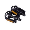 Ammaco ANODISED BLACK 9/16" MTB PEDALS ONE PIECE LIGHTWEIGHT ANODIZED