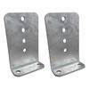 A.A 2 Pack 8" Galvanized L-Type Boat Trailer Bunk Bracket,