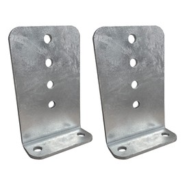 A.A 2 Pack 8" Galvanized L-Type Boat Trailer Bunk Bracket, Heavy Duty