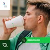 BenBow Disposable Sugar Cane Cups, White, 250 ml x 50