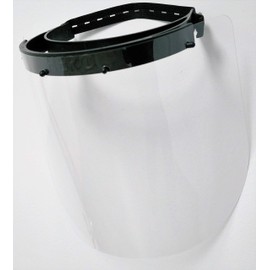 Made in Canada Hero Protection Safety Reusable Face Shields Full Face Protection with Anti-Fog Coating (1, Black)