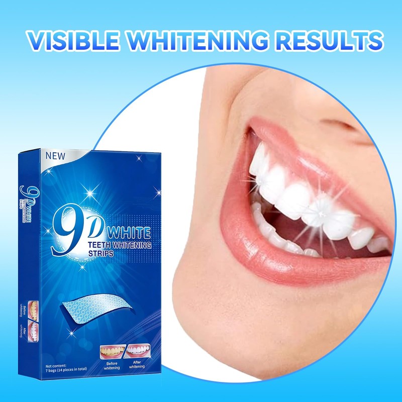 Teeth Whitening Strips - 9D Teeth Whitening Kit Professional Effects,
