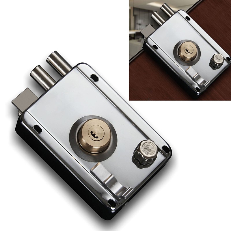 Exterior Gate Lock Stainless Steel Copper Lock Core Left Open