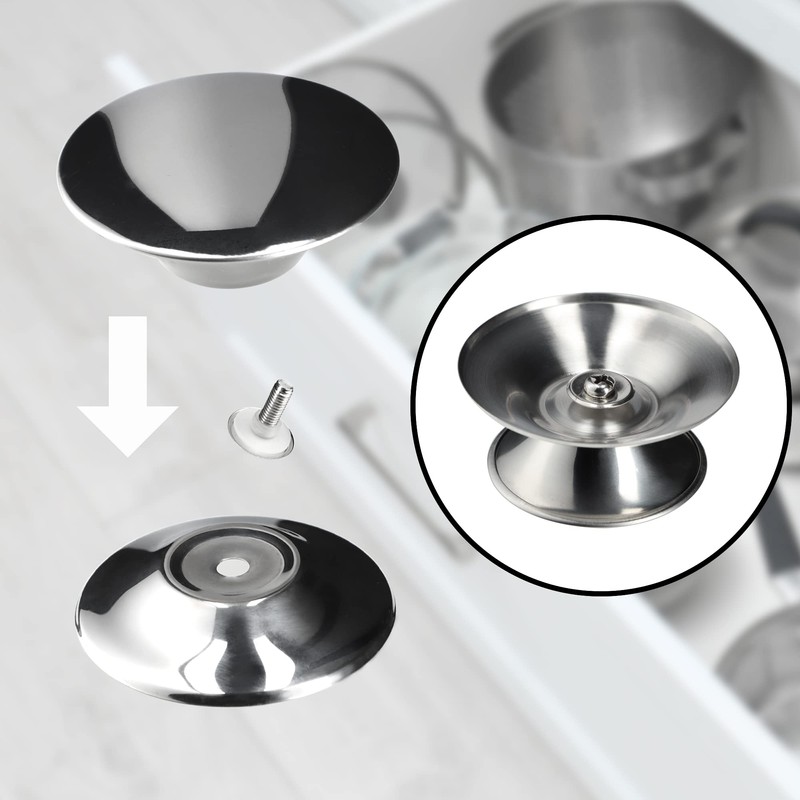 KADAX Pot Lid Handle, Plastic and Stainless Steel Fireproof Lid