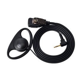 UAYESOK D Shape Headset 1 Pin 2.5mm Earhook Walkie Talkie Earpiece with Mic PTT for Motorola Talkabout tlkr T92 H20 PMR446 T42 XT180 T82 Extreme T62 T61 Cobra Police Security 2 Way Radio (5 PCS)