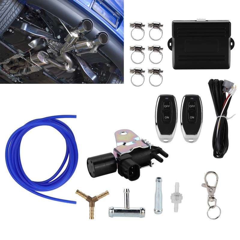 Aramox Remote Exhaust Valve Controller, Exhaust Cutout Valve Controller Kit