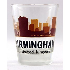 Birmingham United Kingdom Sunset Skyline Shot Glass