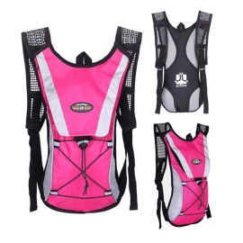Unbranded Sporting Outdoor Water Bladder Bag Backpack with Hose Hydration 2L - Pink