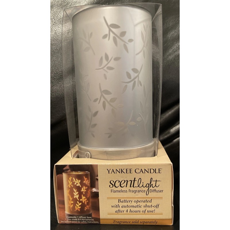 YANKEE CANDLE ScentLight Fragrance Diffuser Cordless LIGHTS RARE 2011 SILVER