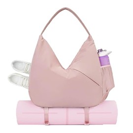 Bolsa Grande de Gimnasio para Mujer,Bolsa para Tapete de Yoga con Porta Tapete de Yoga Oculto Compartimento para Zapatos y Bosillo Impermeable,Adecuad