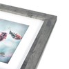 Scholartree Grey 5x7 Picture Frame,Display 5x7 without Mat or 4x6