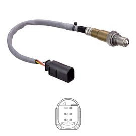 DELPHI ES21133-12B1 Lambda Sensor in Front of Catalytic Converter, Particle Filter, Oxygen O2 Sensor, Planar Probe, Heated 395 mm
