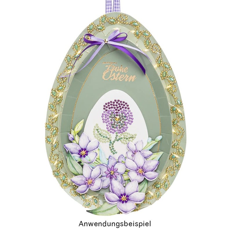 Ideen mit Herz Easter Plates in Egg Shape, Made of